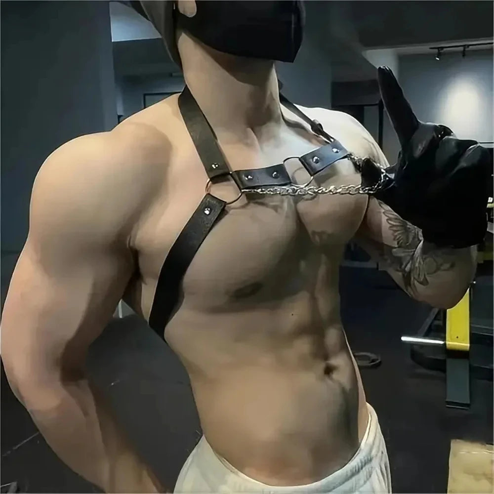 Chain Halter Chest Harness