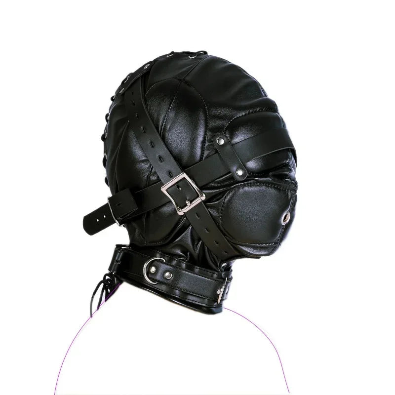 Buckle-Strap Fetish Hood