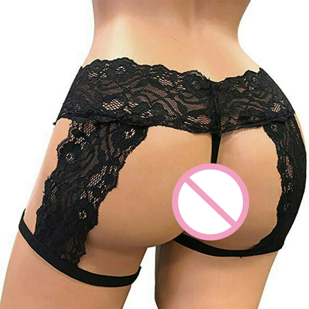 Sissy Boy Cut-Out Lace Thong
