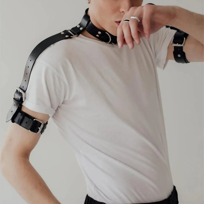 Studded Collar Harness (various styles)