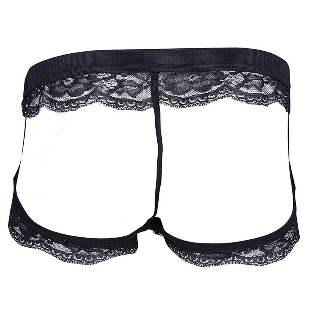 Sissy Boy Cut-Out Lace Thong