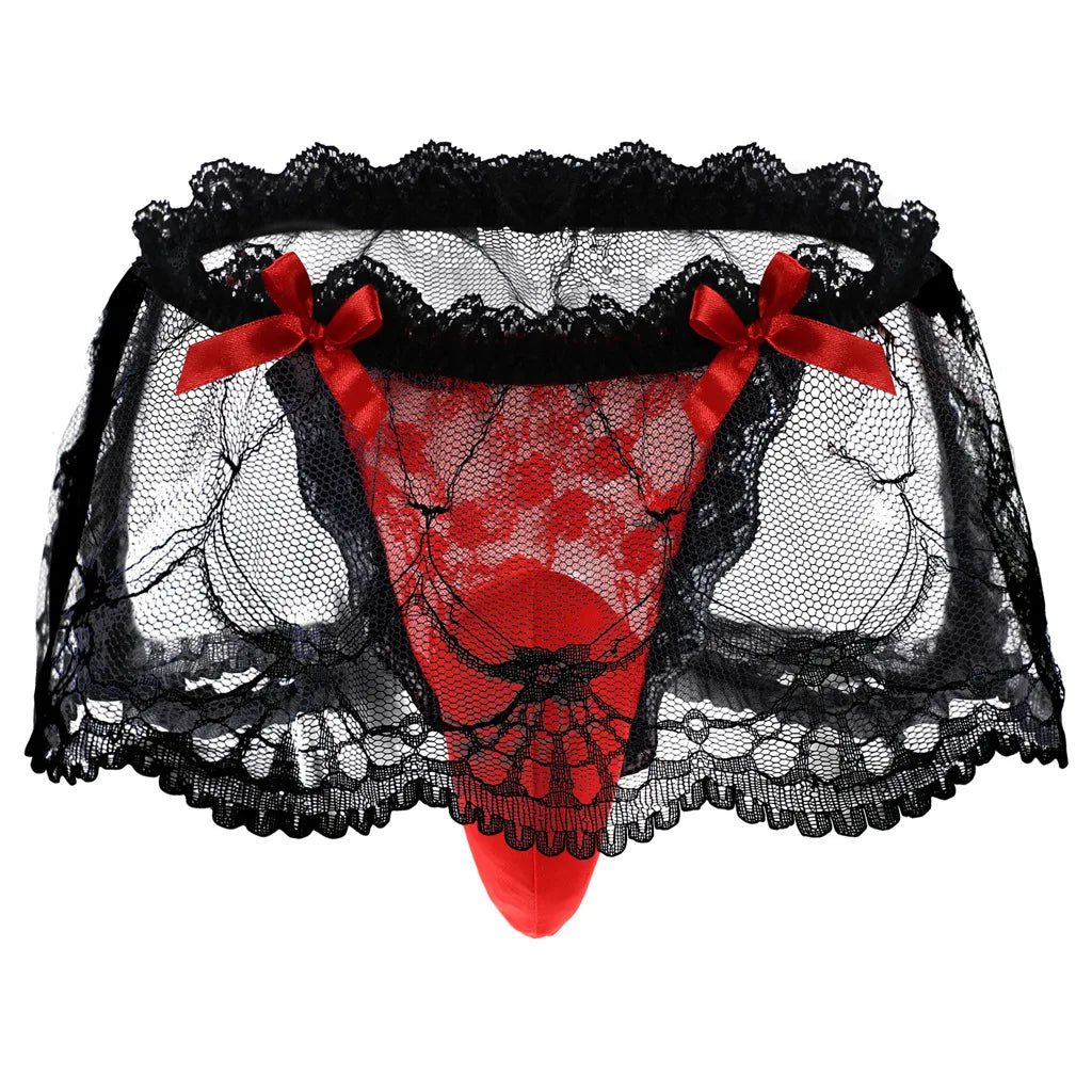 Sissy Boy Skirt Thong