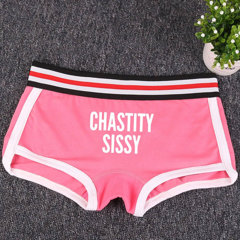 CHASTITY SISSY Cotton Boyshorts