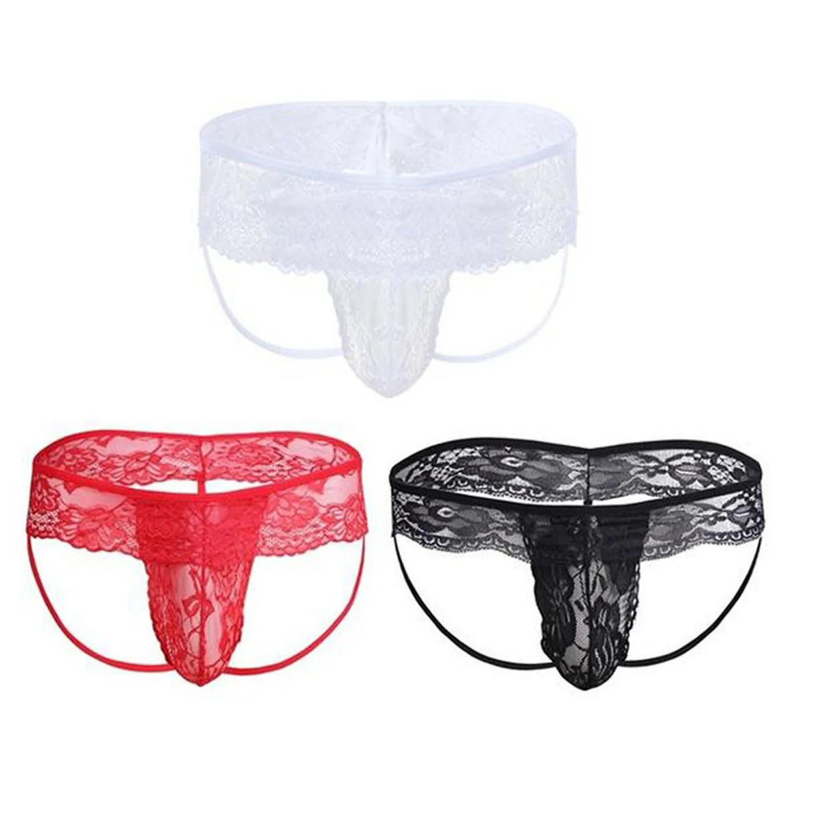 Sissy Sheer Lace Thong