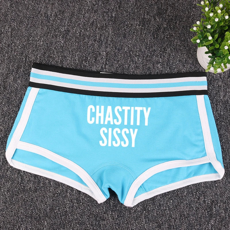 CHASTITY SISSY Cotton Boyshorts