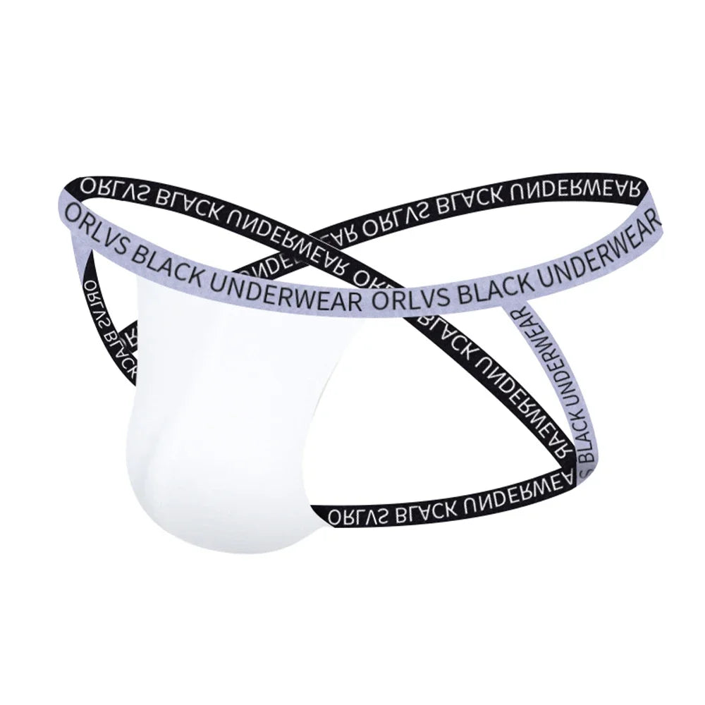 ORLVS BLACK Cross-Strap Jockstrap