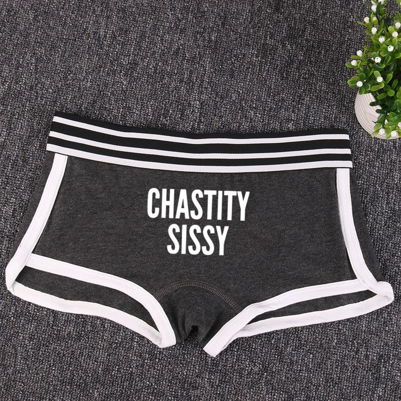 CHASTITY SISSY Cotton Boyshorts