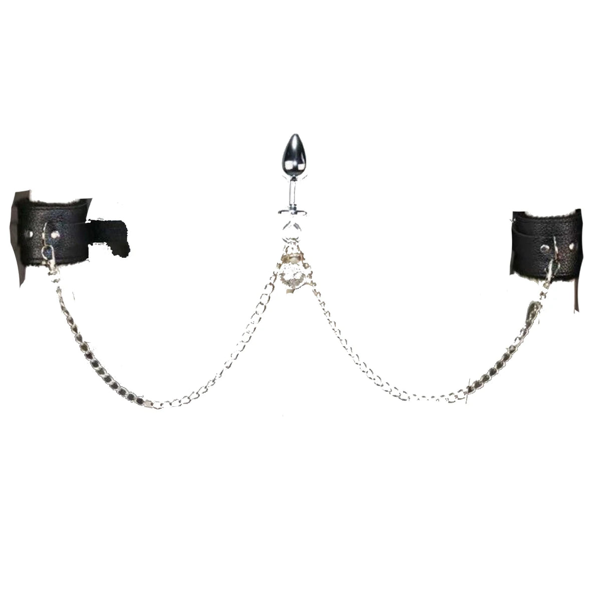 Cuffs, Chains & Plug Set