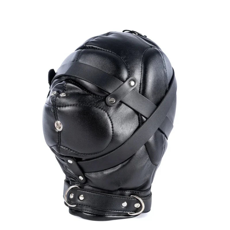 Buckle-Strap Fetish Hood