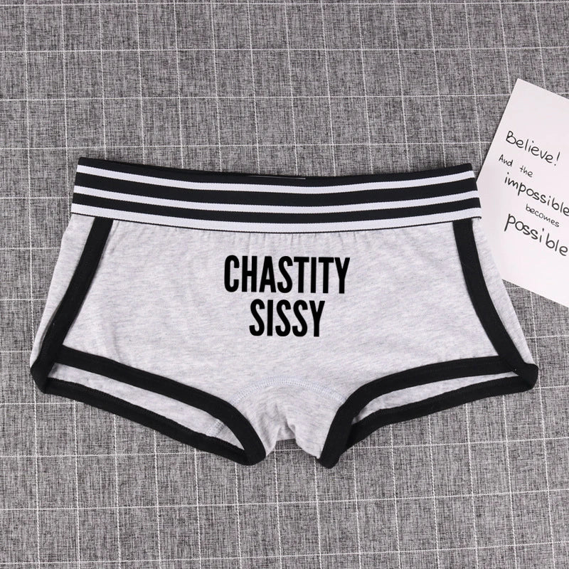 CHASTITY SISSY Cotton Boyshorts