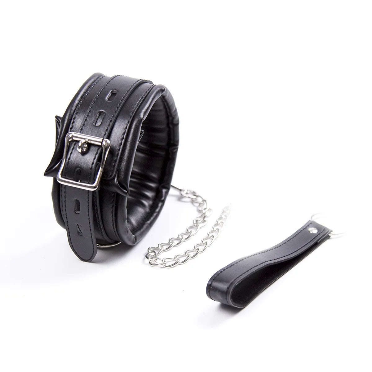 Padded Collar & Chain Leash