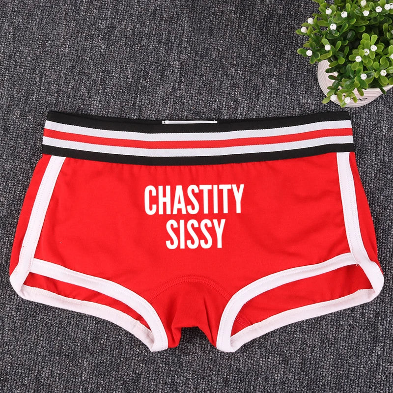 CHASTITY SISSY Cotton Boyshorts