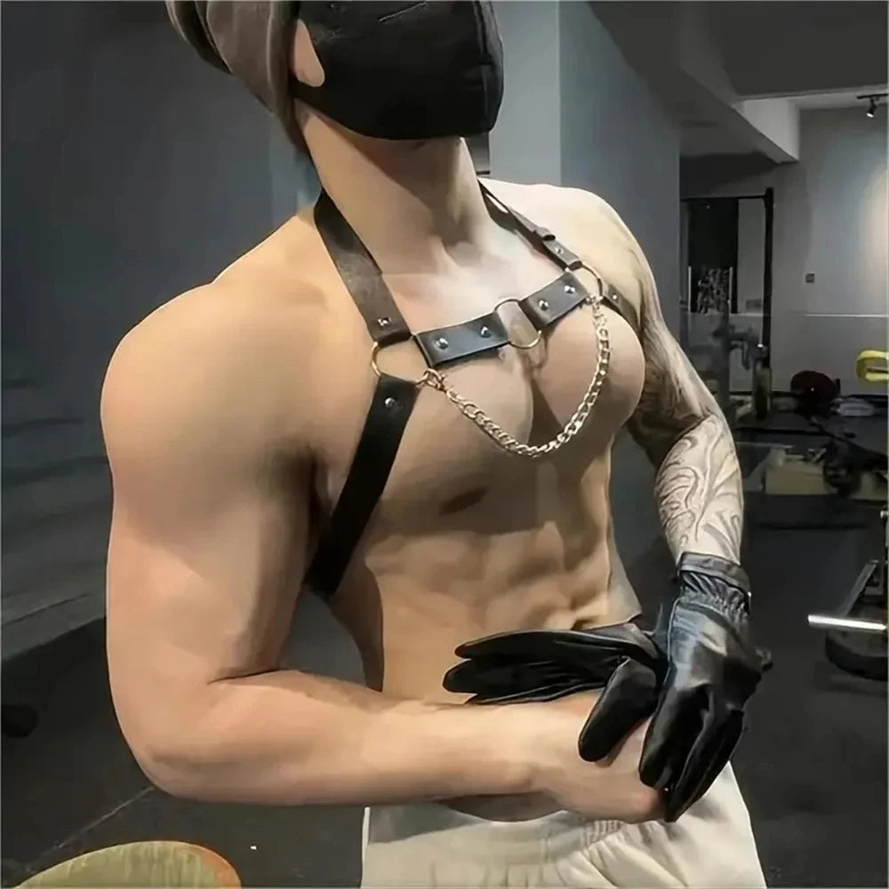 Chain Halter Chest Harness